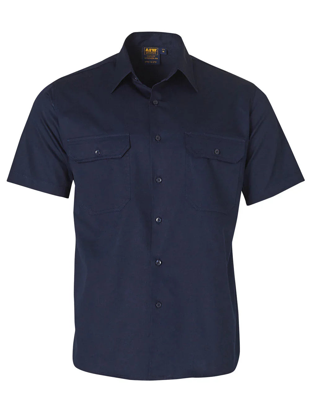 Cool-Breeze Cotton Short Sleeve Work Shirt WT01 - PrintaPromo