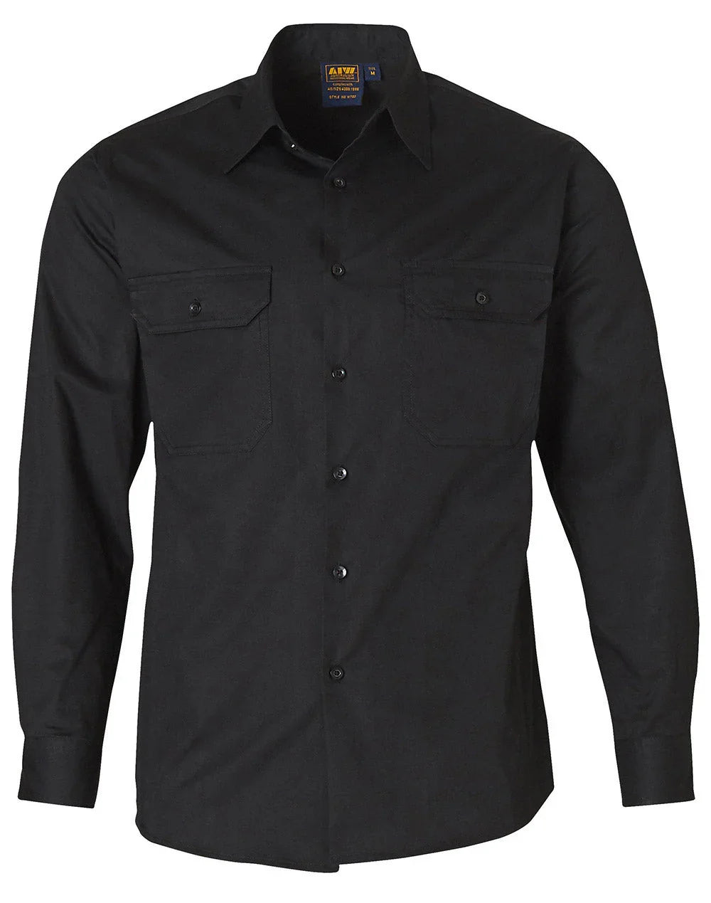 Cool-Breeze Cotton Long Sleeve Work Shirt WT02 - PrintaPromo