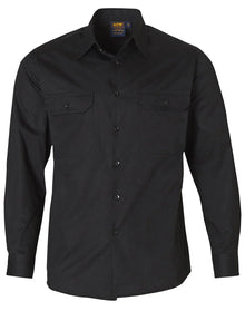 Cool-Breeze Cotton Long Sleeve Work Shirt WT02 - PrintaPromo