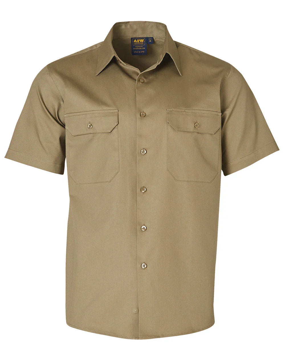 Cotton Drill Short Sleeve Work Shirt WT03 - PrintaPromo