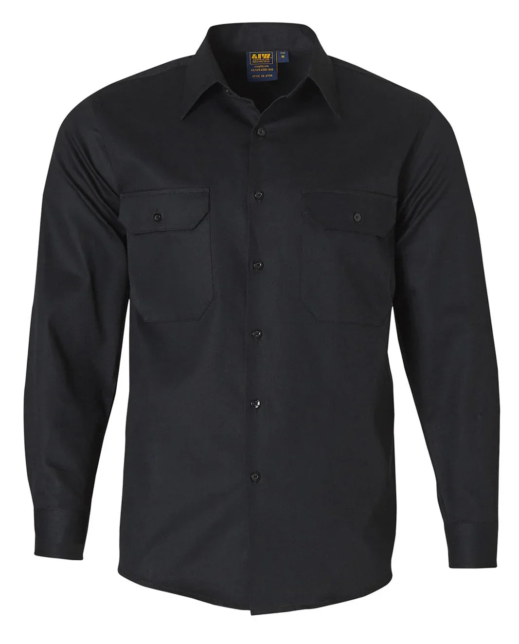 Cotton Drill Long Sleeve Work Shirt WT04 - PrintaPromo