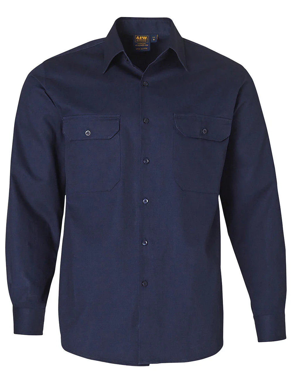 Cotton Drill Long Sleeve Work Shirt WT04 - PrintaPromo
