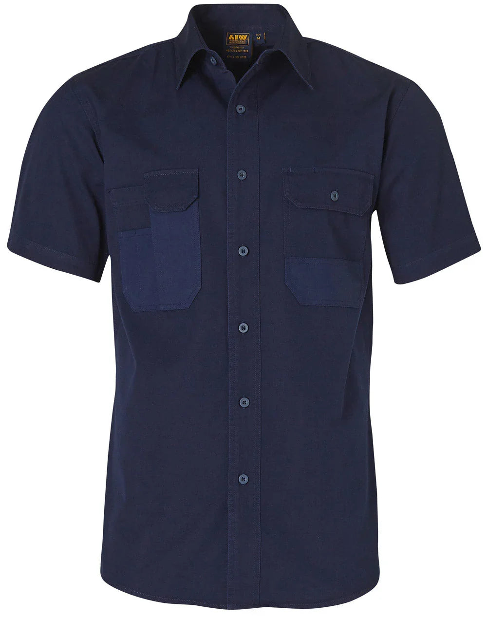 Durable Short Sleeve Work Shirt WT05 - PrintaPromo