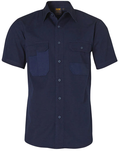 Durable Short Sleeve Work Shirt WT05 - PrintaPromo