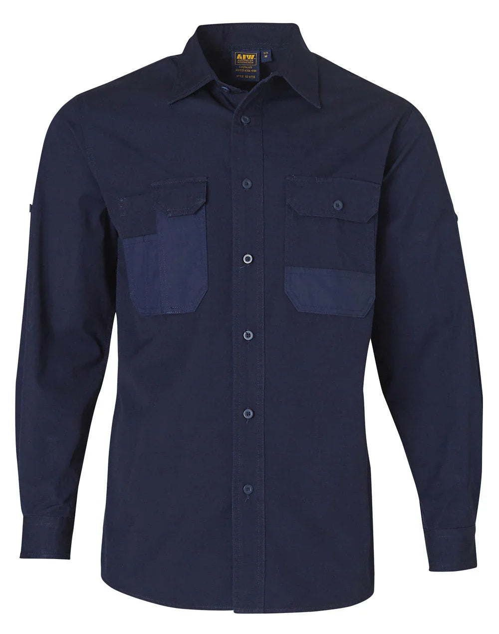 Durable Long Sleeve Work Shirt WT06 - PrintaPromo