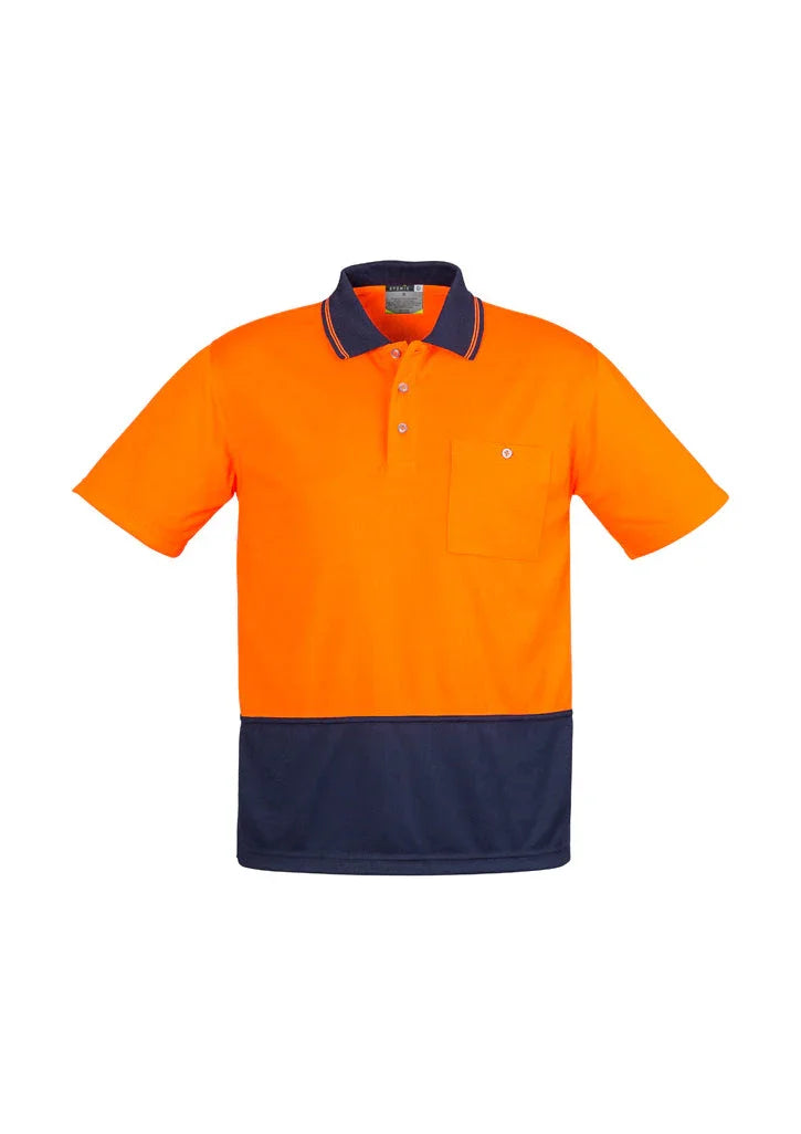 Unisex Hi Vis Basic Spliced Polo - Short Sleeve ZH231 - PrintaPromo