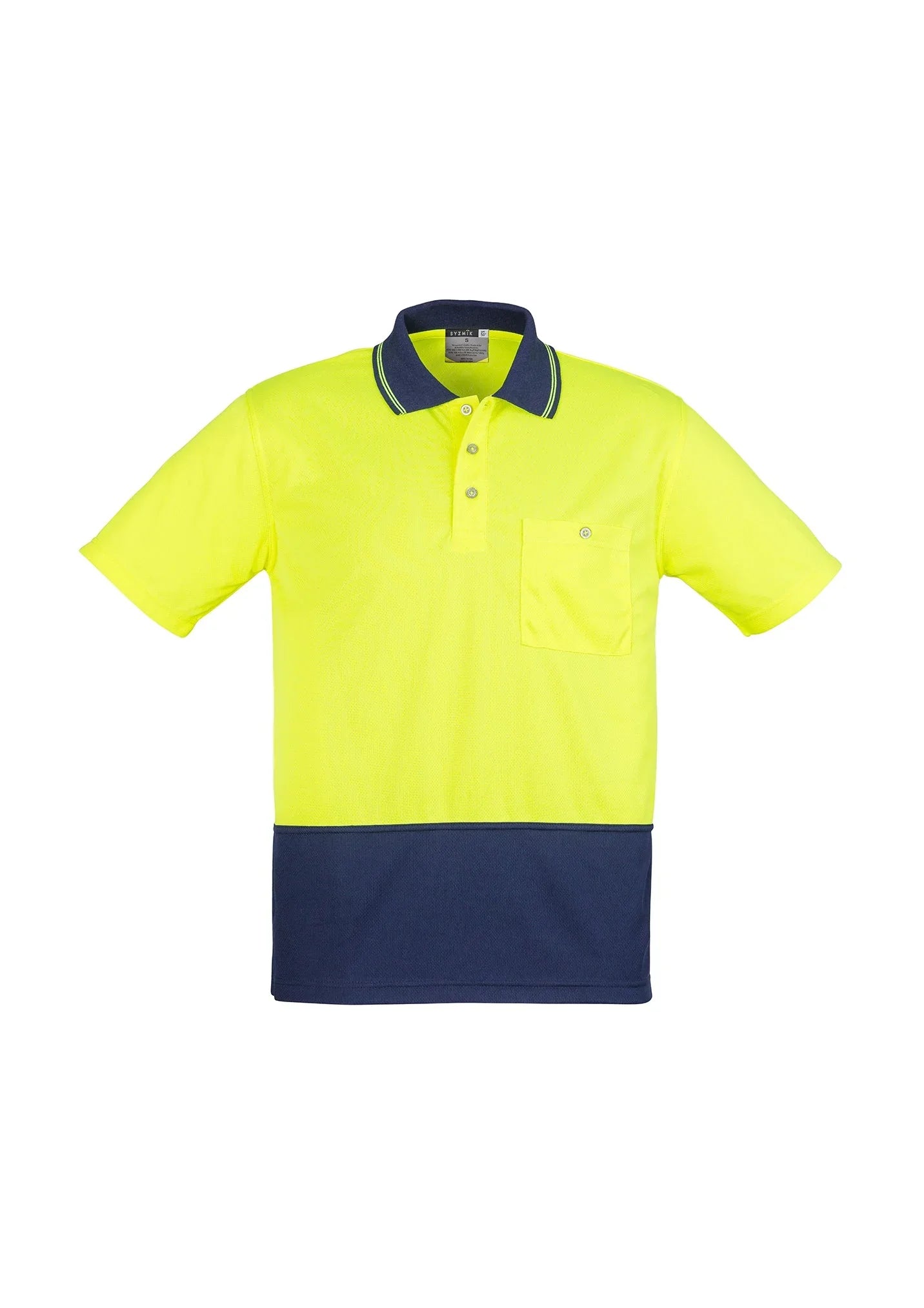 Unisex Hi Vis Basic Spliced Polo - Short Sleeve ZH231 - PrintaPromo