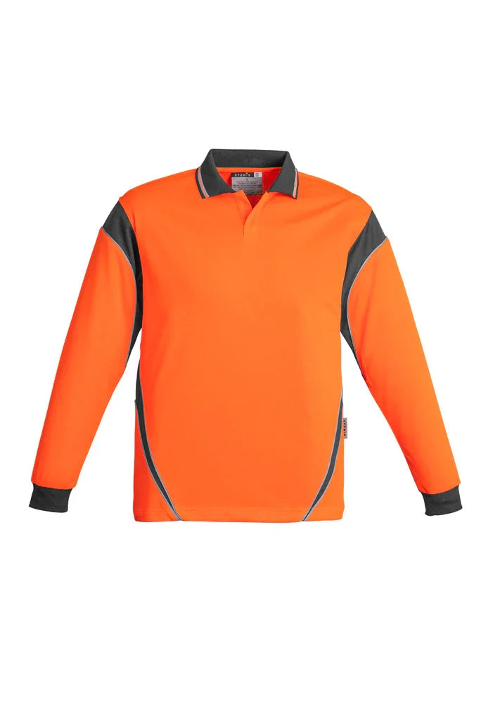 Mens Hi Vis Aztec Polo - Long Sleeve ZH249 - PrintaPromo