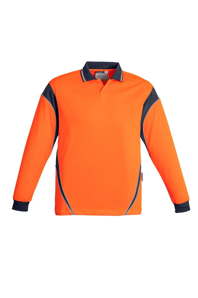 Mens Hi Vis Aztec Polo - Long Sleeve ZH249 - PrintaPromo