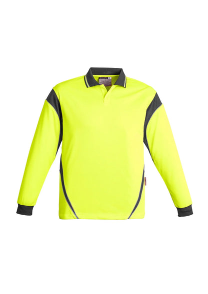Mens Hi Vis Aztec Polo - Long Sleeve ZH249 - PrintaPromo