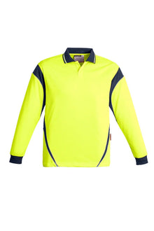 Mens Hi Vis Aztec Polo - Long Sleeve ZH249 - PrintaPromo