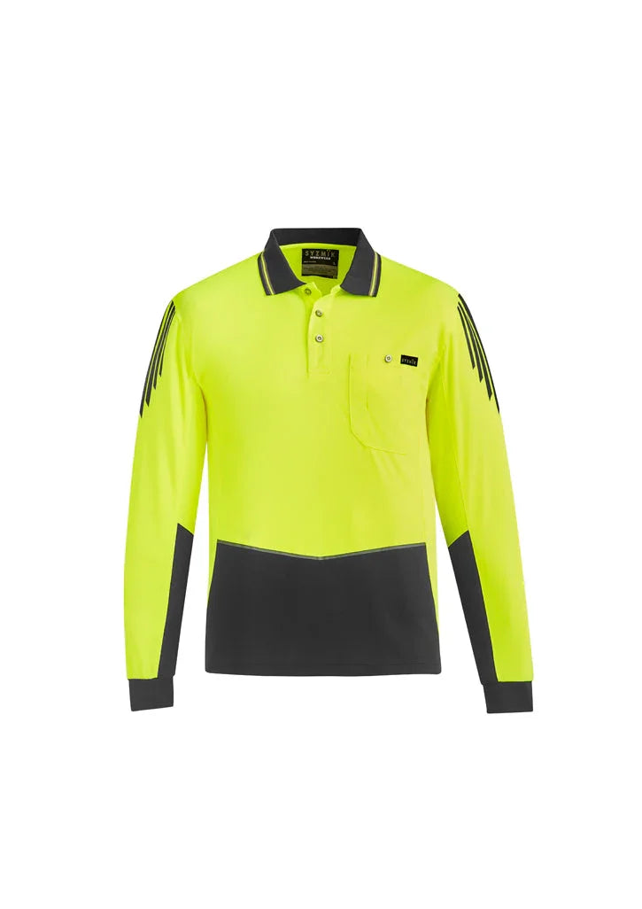 Mens Hi Vis Flux L/S Polo ZH310 - PrintaPromo