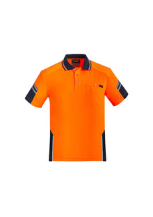 Mens Reinforced Hi Vis Squad S/S Polo ZH465 - PrintaPromo