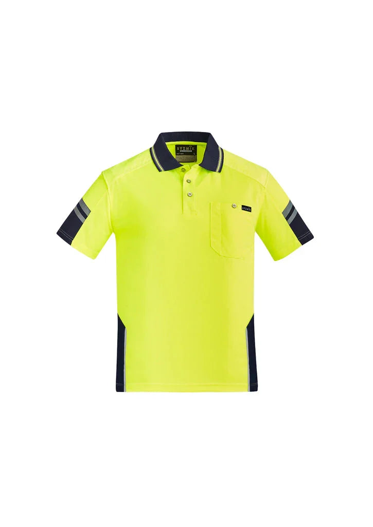 Mens Reinforced Hi Vis Squad S/S Polo ZH465 - PrintaPromo