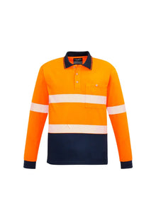 Unisex Hi Vis Segmented L/S Polo - Hoop Taped ZH530 - PrintaPromo