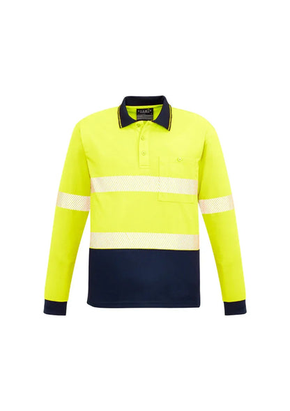 Unisex Hi Vis Segmented L/S Polo - Hoop Taped ZH530 - PrintaPromo