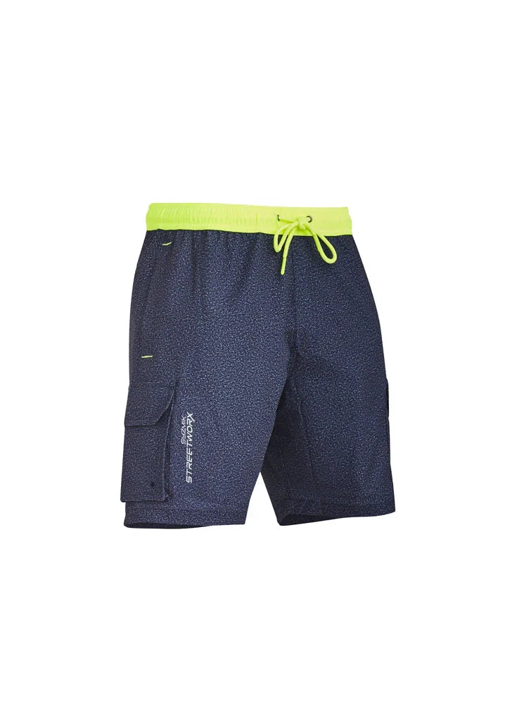 Mens Streetworx Stretch Work Board Short ZS240 - PrintaPromo