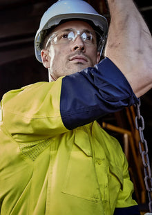Mens Rugged Cooling Hi Vis Spliced Shirt ZW128 - PrintaPromo