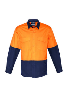 Mens Rugged Cooling Hi Vis Spliced Shirt ZW128 - PrintaPromo