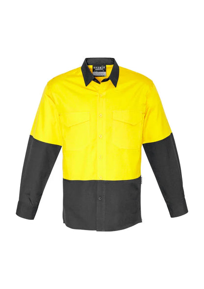 Mens Rugged Cooling Hi Vis Spliced Shirt ZW128 - PrintaPromo
