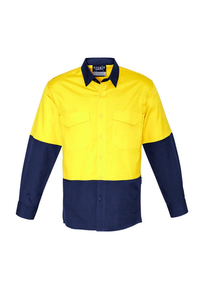 Mens Rugged Cooling Hi Vis Spliced Shirt ZW128 - PrintaPromo