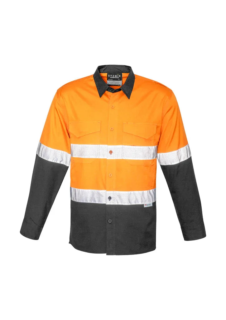 Mens Rugged Cooling Taped Hi Vis Spliced Shirt ZW129 - PrintaPromo