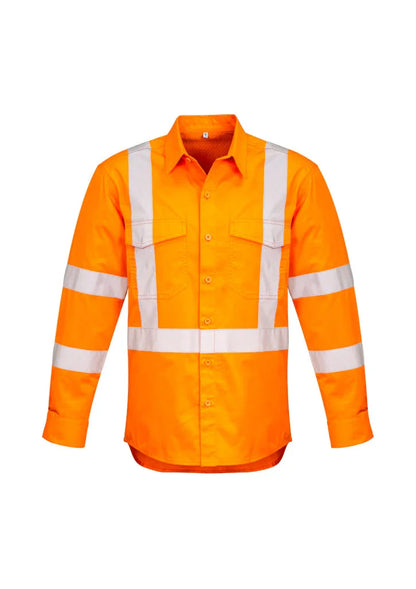 Mens Hi Vis X Back Taped Shirt ZW690 - PrintaPromo