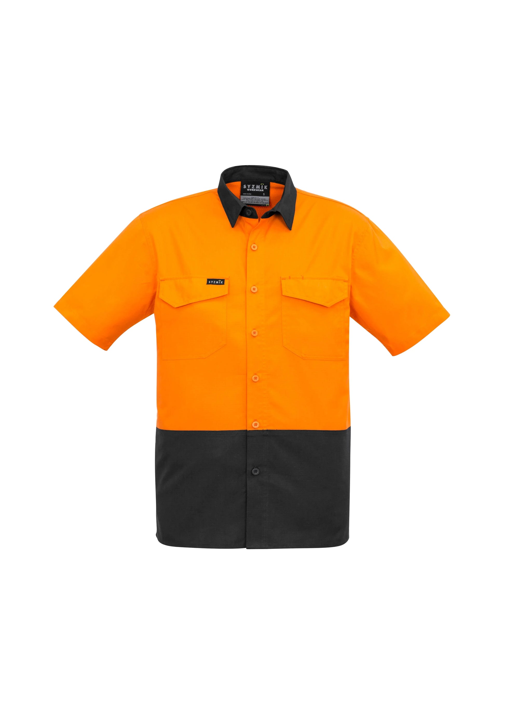 Mens Rugged Cooling Hi Vis Spliced S/S Shirt ZW815 - PrintaPromo
