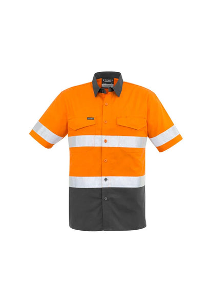Mens Rugged Cooling Taped Hi Vis Spliced S/S Shirt ZW835 - PrintaPromo
