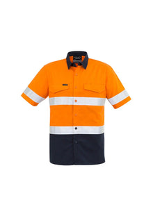 Mens Rugged Cooling Taped Hi Vis Spliced S/S Shirt ZW835 - PrintaPromo