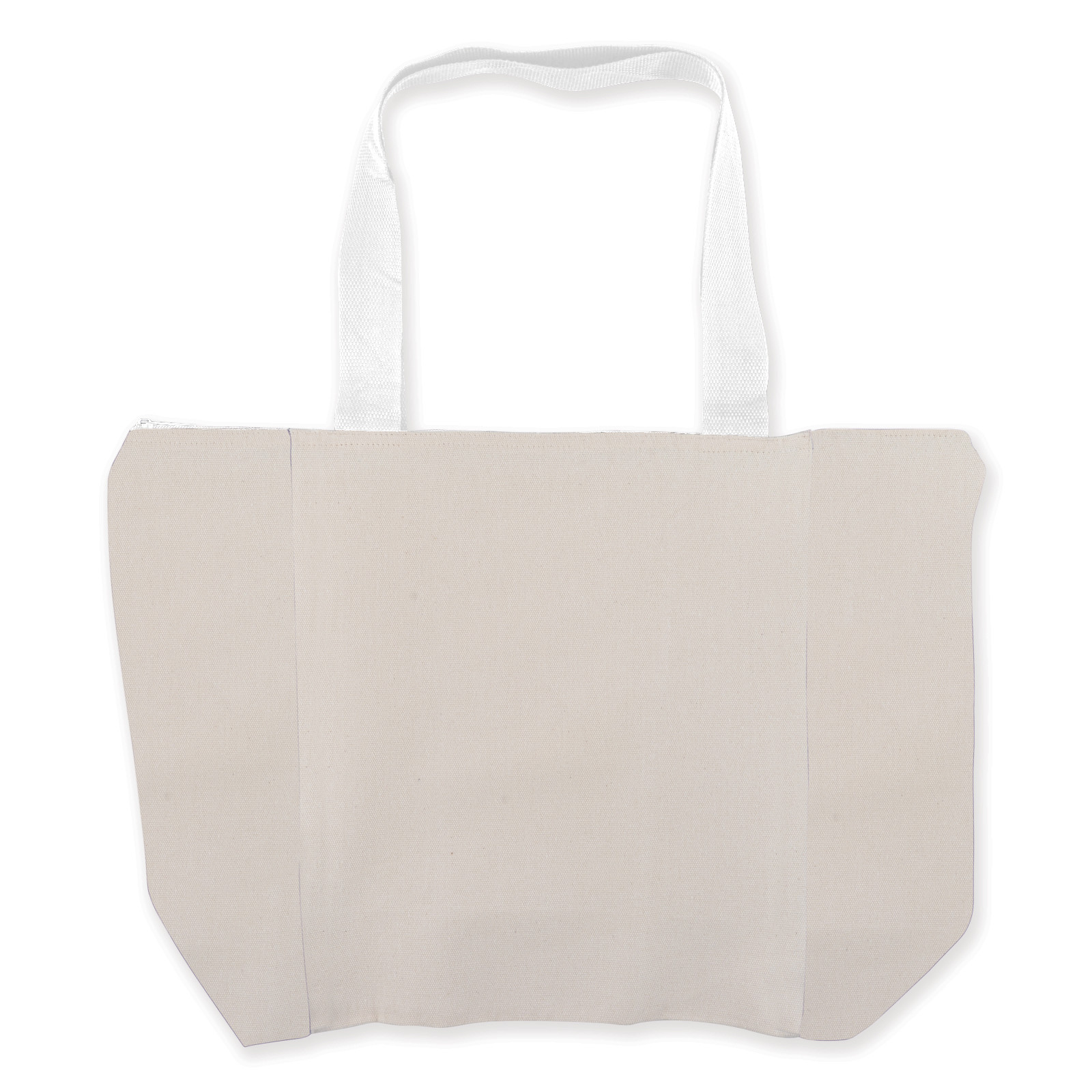 LL525 Carry All Calico Zip Grocery Bag - 305 GSM