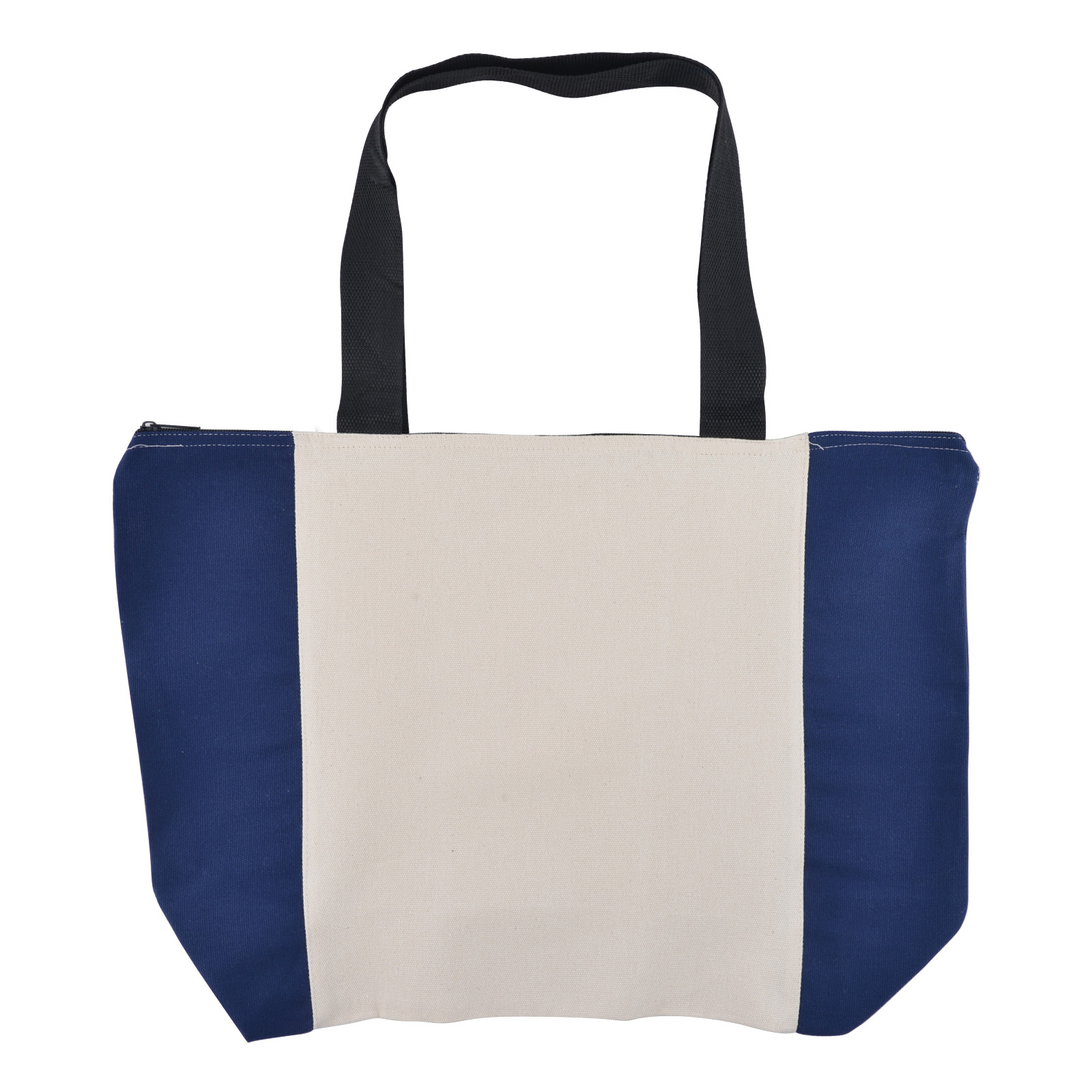LL525 Carry All Calico Zip Grocery Bag - 305 GSM